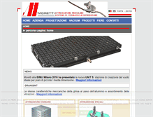 Tablet Screenshot of morettimodulare.it